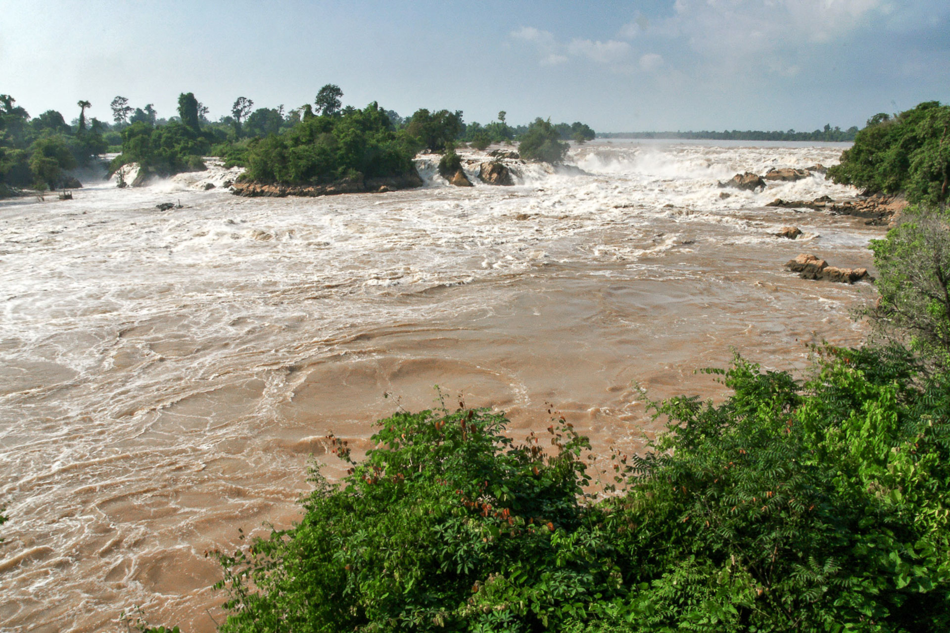 Khone Papheng Wasserfall - der größte Wasserfall Südostasiens